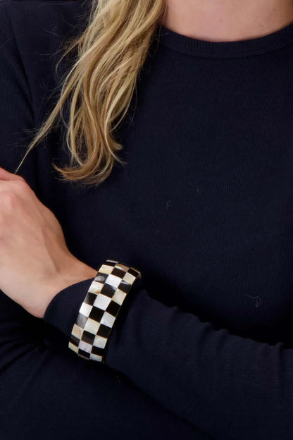 Zusss | Armband brede blok zwart