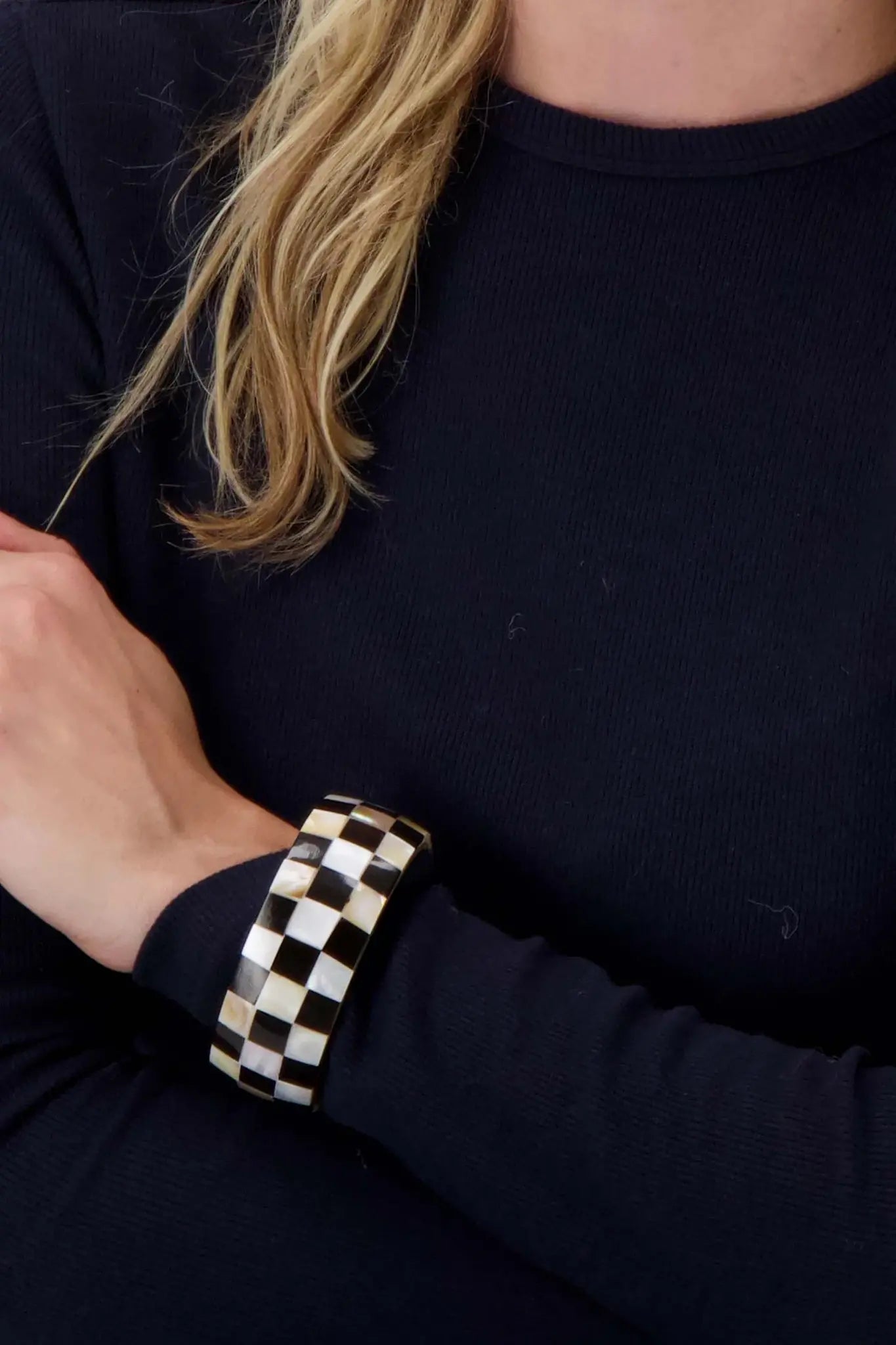 Zusss | Armband breit, block schwarz