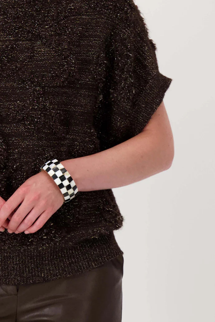 Zusss | Armband breit, block schwarz