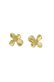 Zusss | Ohrstecker mit Blumenmotiv, Gold