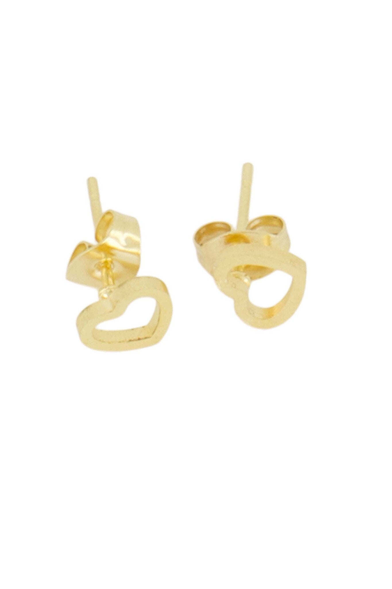 Zusss | Goldene Herzohrstecker