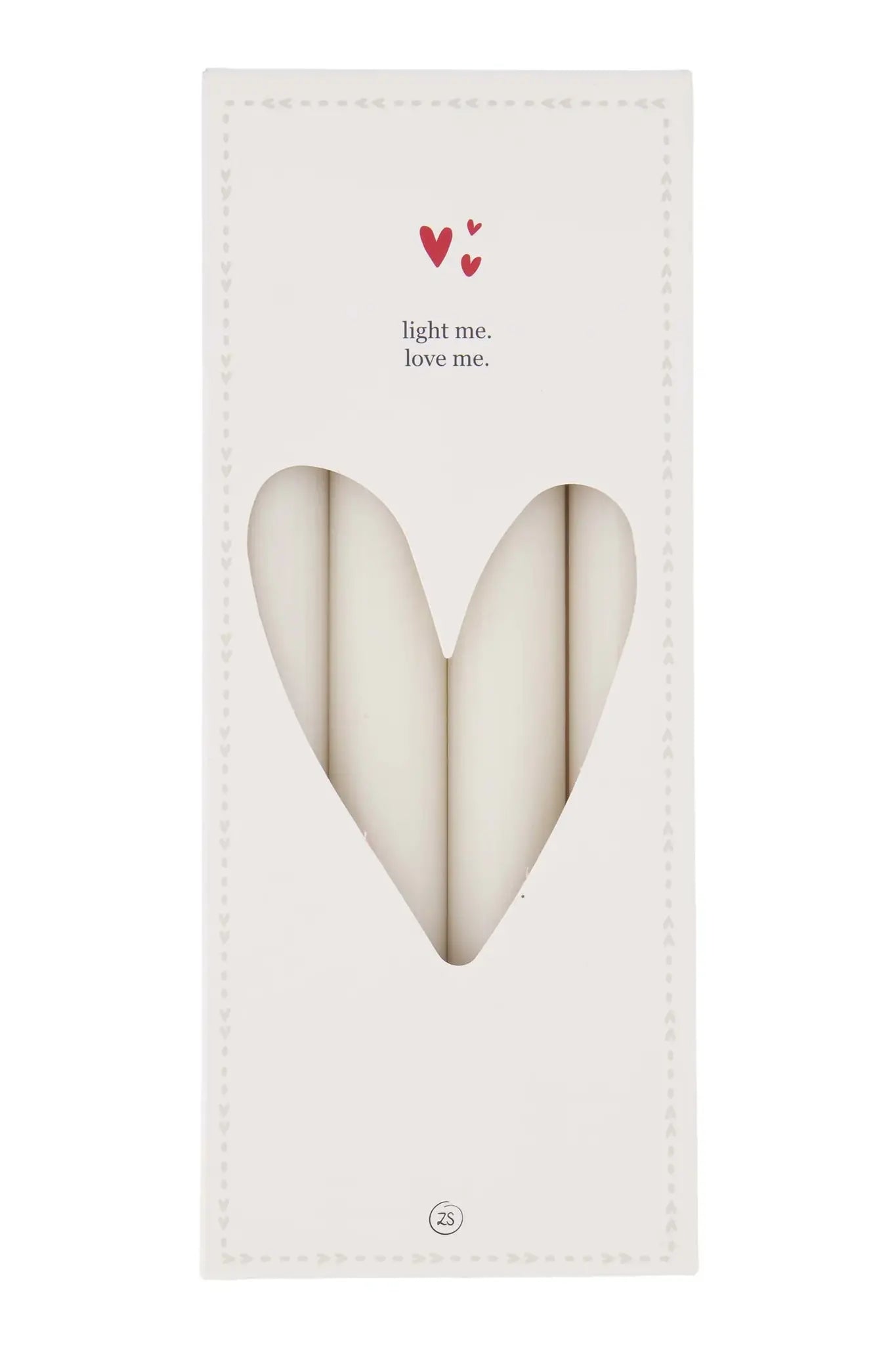 Zusss | Set van 4 rustieke kaarsen 20cm off white