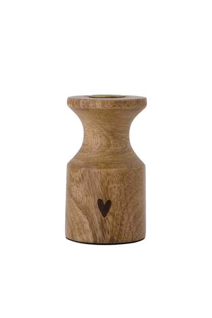 Zusss | Kandelaar hout hartje naturel