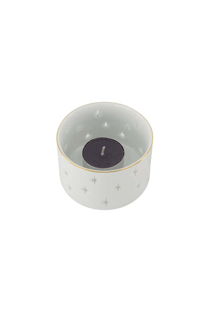 Zusss | Keramieken waxinelichthouder sterretjes wit