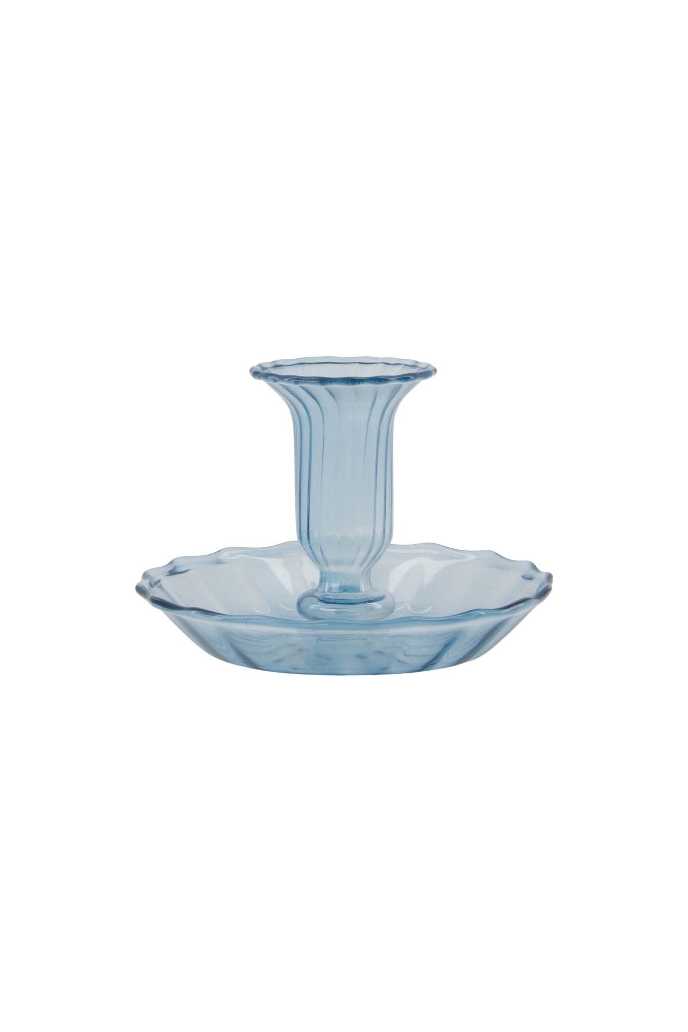 Zusss | Kandelaar glas blauw