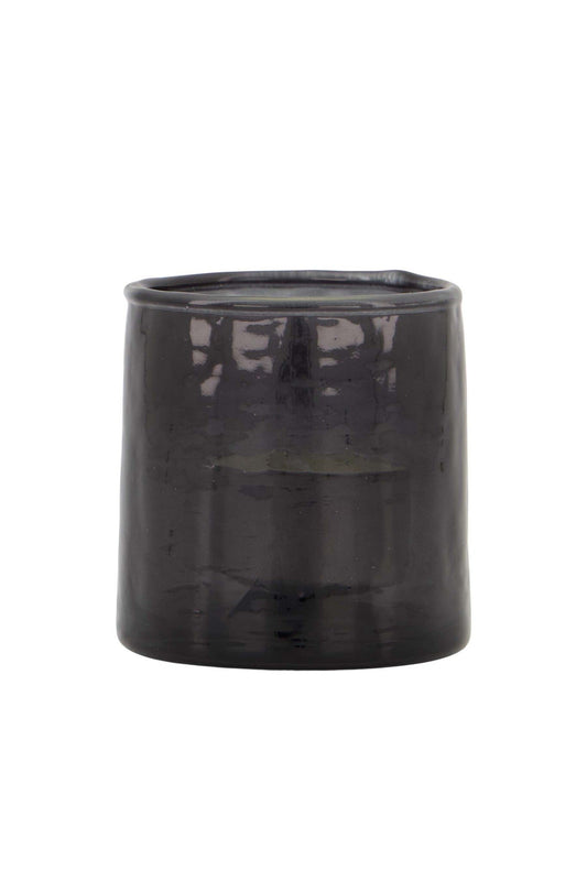 Zusss | Waxinelichthouder gehamerd antraciet