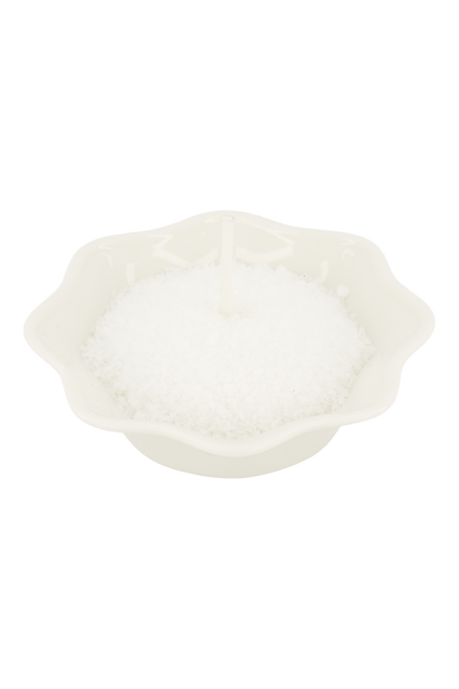 Zusss | Teelichthalter aus weißer Keramikschale