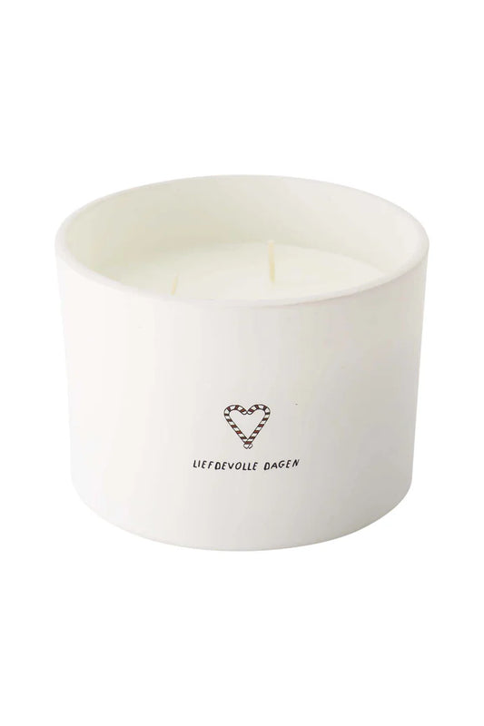 Zusss | Geurkaars glas hart Liefdevolle dagen