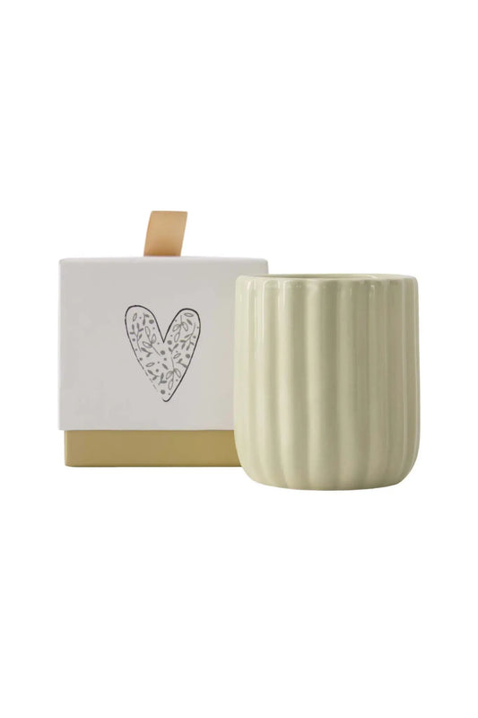 Zusss | Geurkaars keramiek in doosje Hartje