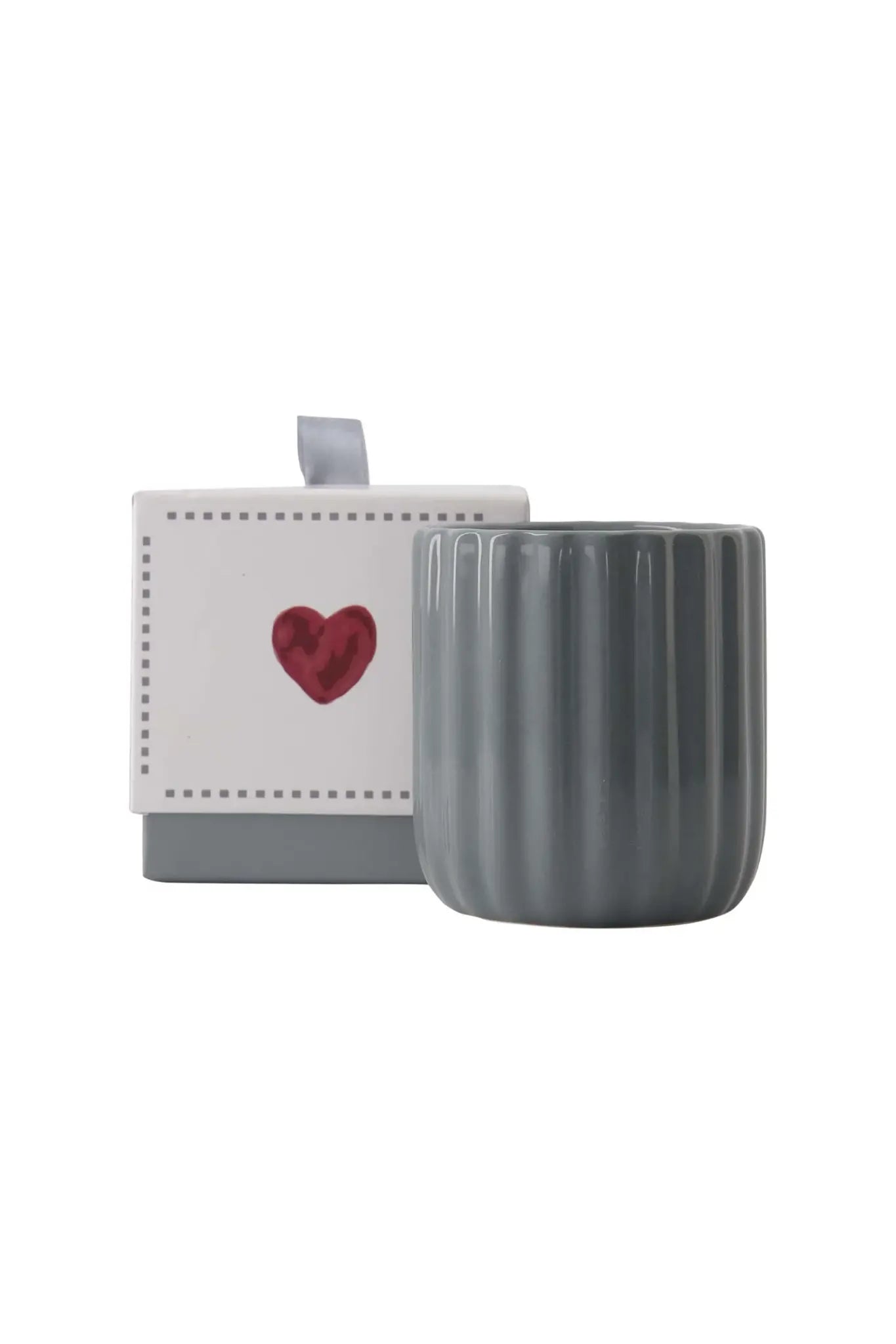 Zusss | Geurkaars keramiek in doosje hartje