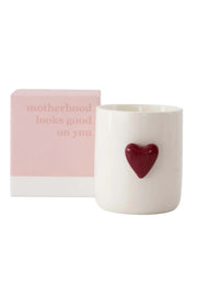 Zusss | Geurkaars keramiek hart in doosje motherhood
