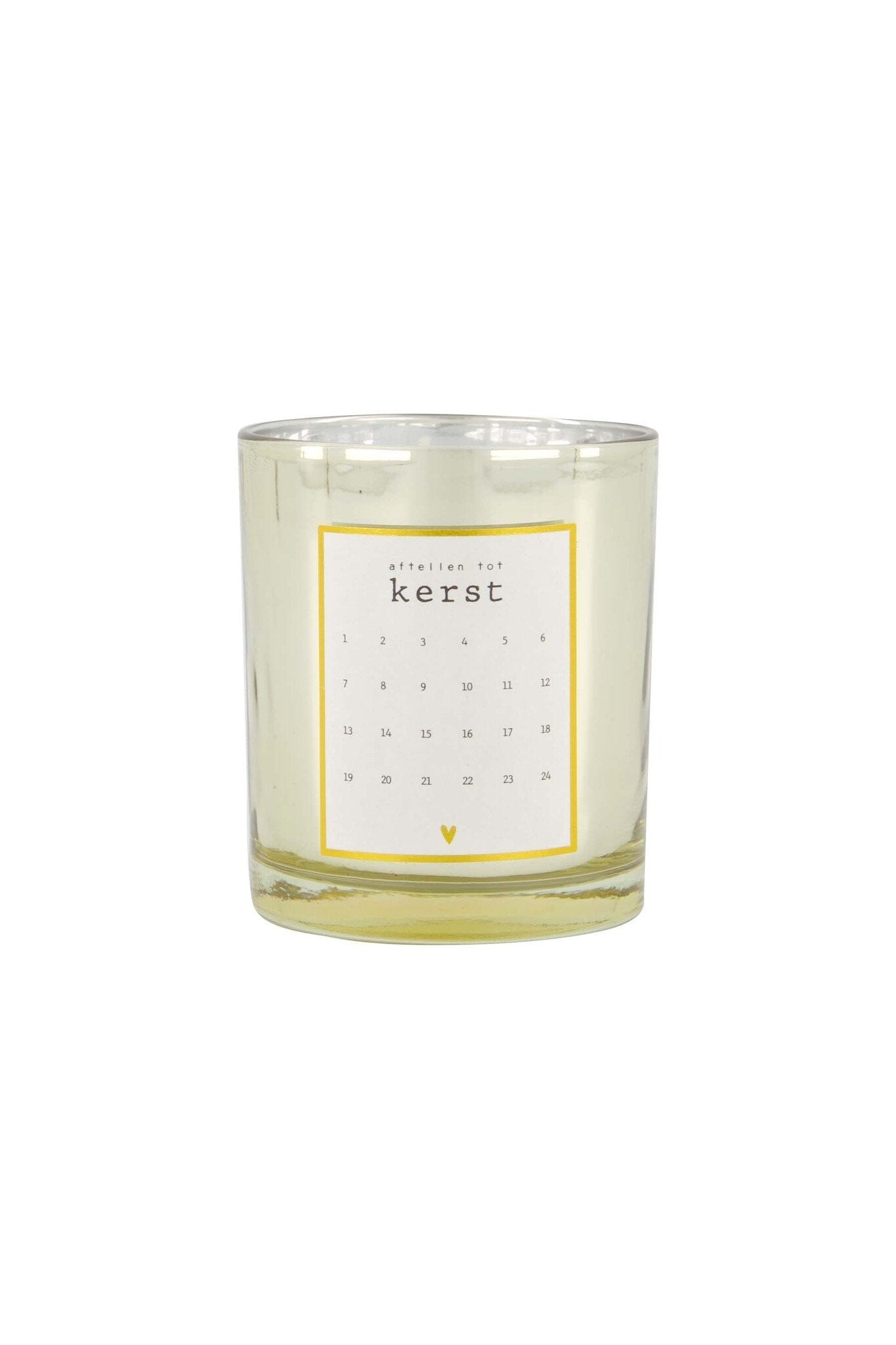 Zusss | Adventskerze Winterblume Gold