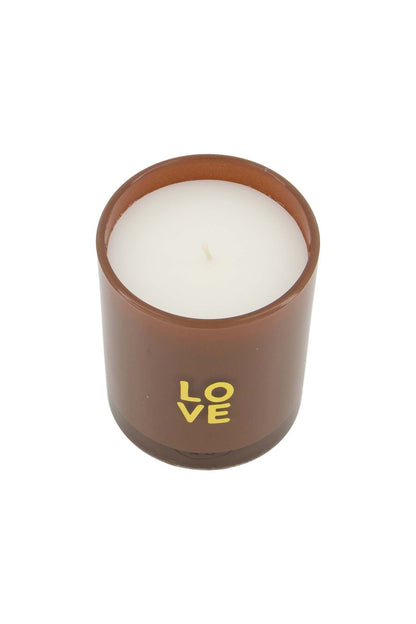 Zusss | Geurkaars glas in doosje love bruin