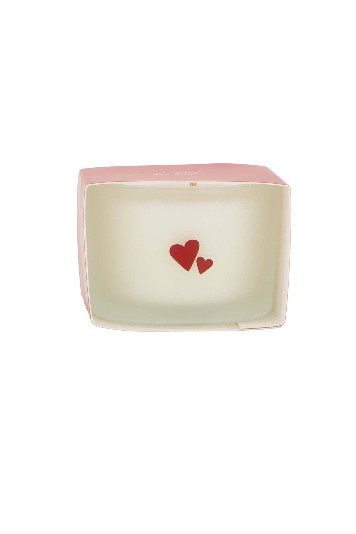 Zusss | Duftkerze in Verpackung „Happy You and Me“ weiß/rot