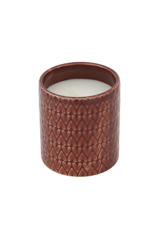 Zusss | Duftkerze aus Keramik mit Herzen und Portwein