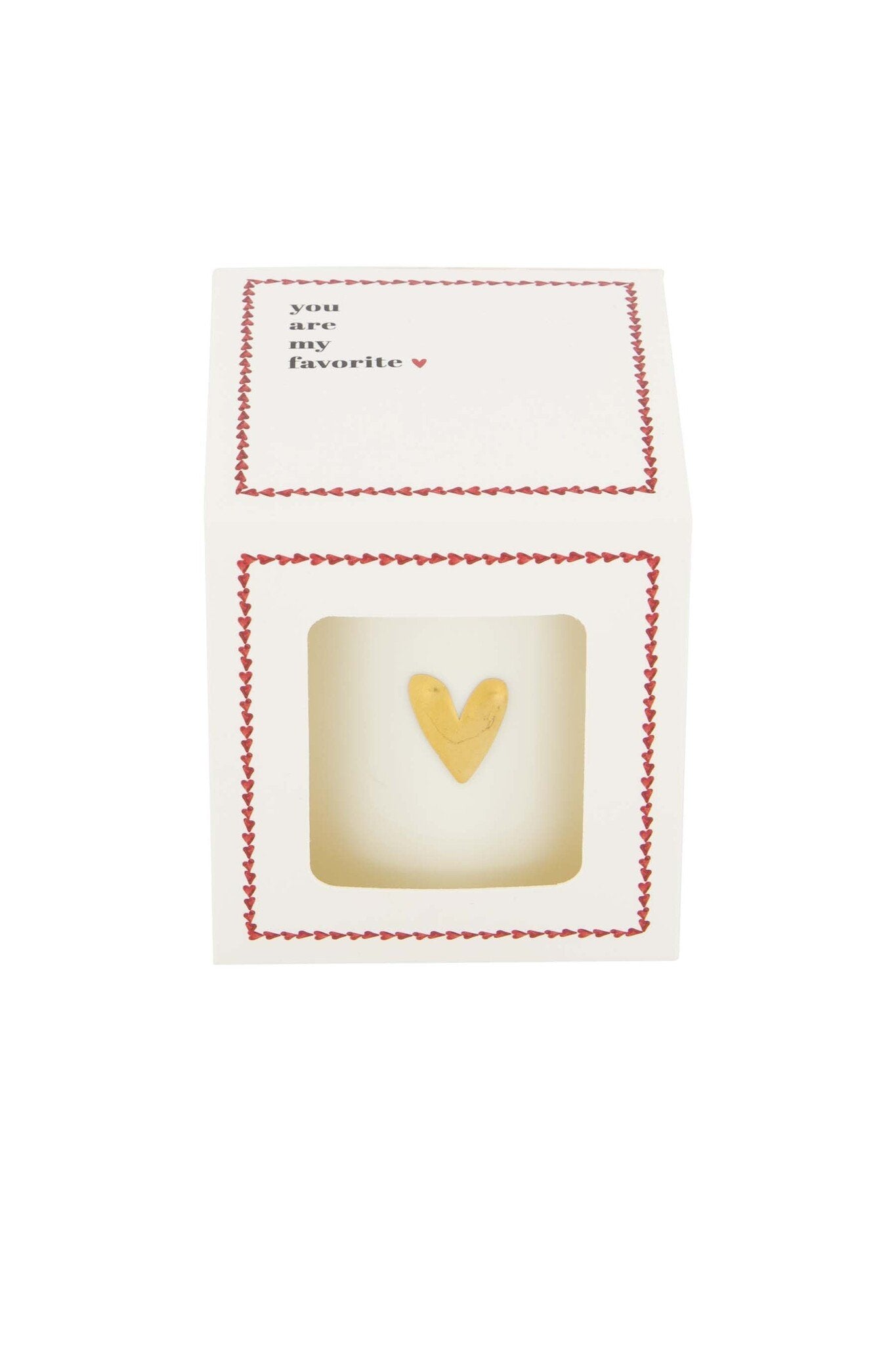 Zusss | Geurkaars keramiek in doosje favorite wit/rood