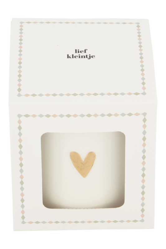 Zusss | Geurkaars keramiek in doosje lief kleintje