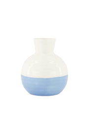 Zusss | Vaasje keramiek wit/blauw