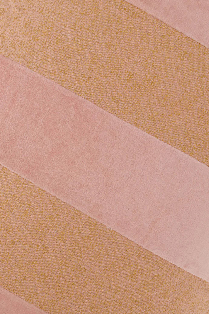 Zusss | Kussen streep katoen/velvet 60x40cm