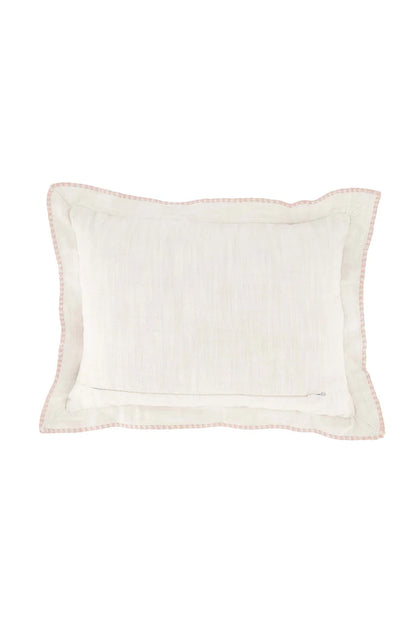 Zusss | Kussen hartje rand gestikt 35x25cm