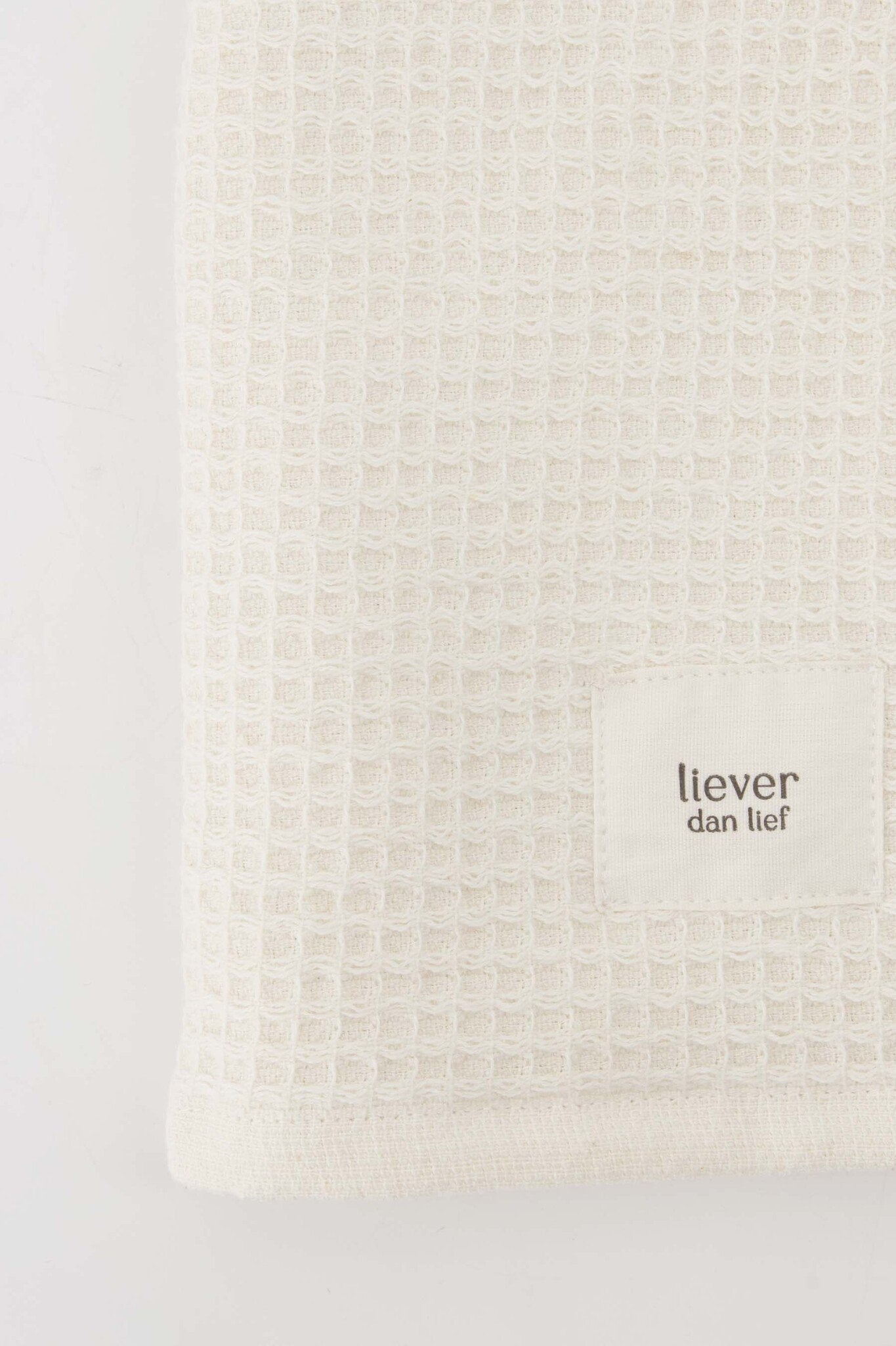 Zusss | Gastendoekje Liever dan lief off white