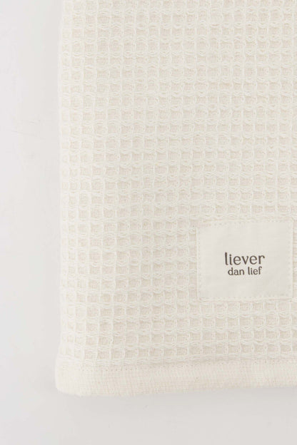 Zusss | Gastendoekje Liever dan lief off white