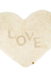 Zusss | Badmat love hartje off white