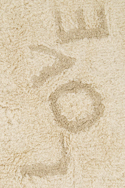 Zusss | Badmat love hartje off white