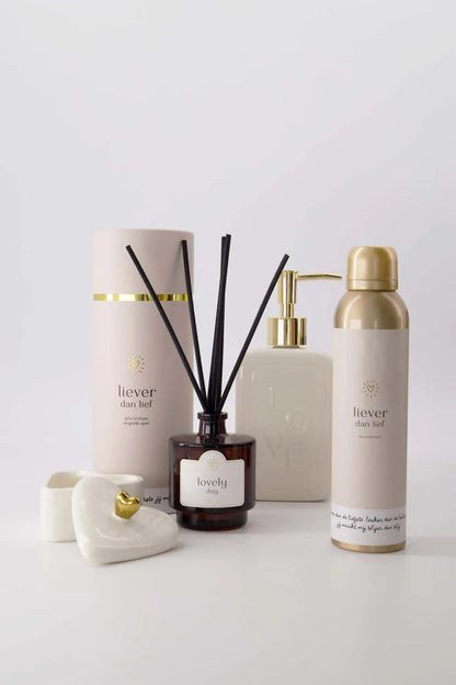 Zusss | Bewaarpotje keramiek hartje goud