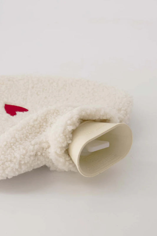 Zusss | Kruik in hartvorm teddy wit