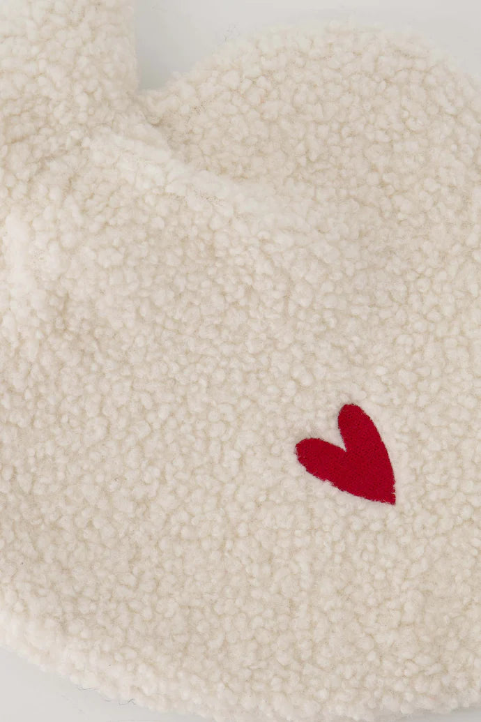 Zusss | Kruik in hartvorm teddy wit