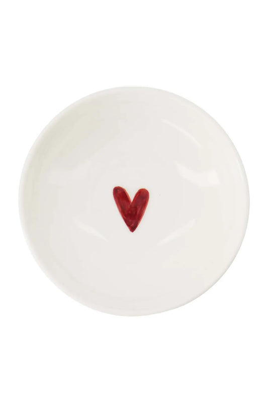 Zusss | Schüsselherz weiß/rot