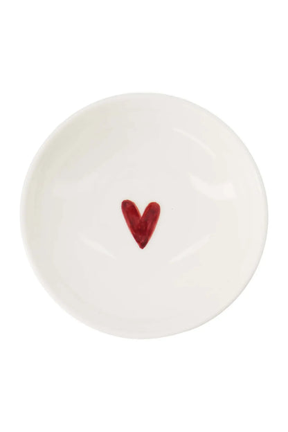 Zusss | Schüsselherz weiß/rot