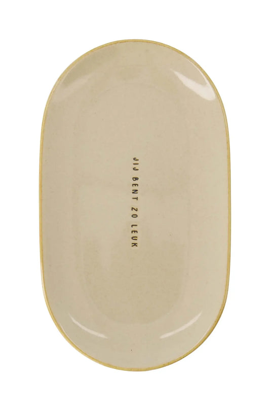 Zusss | Serveerschaal jij bent zo leuk zand