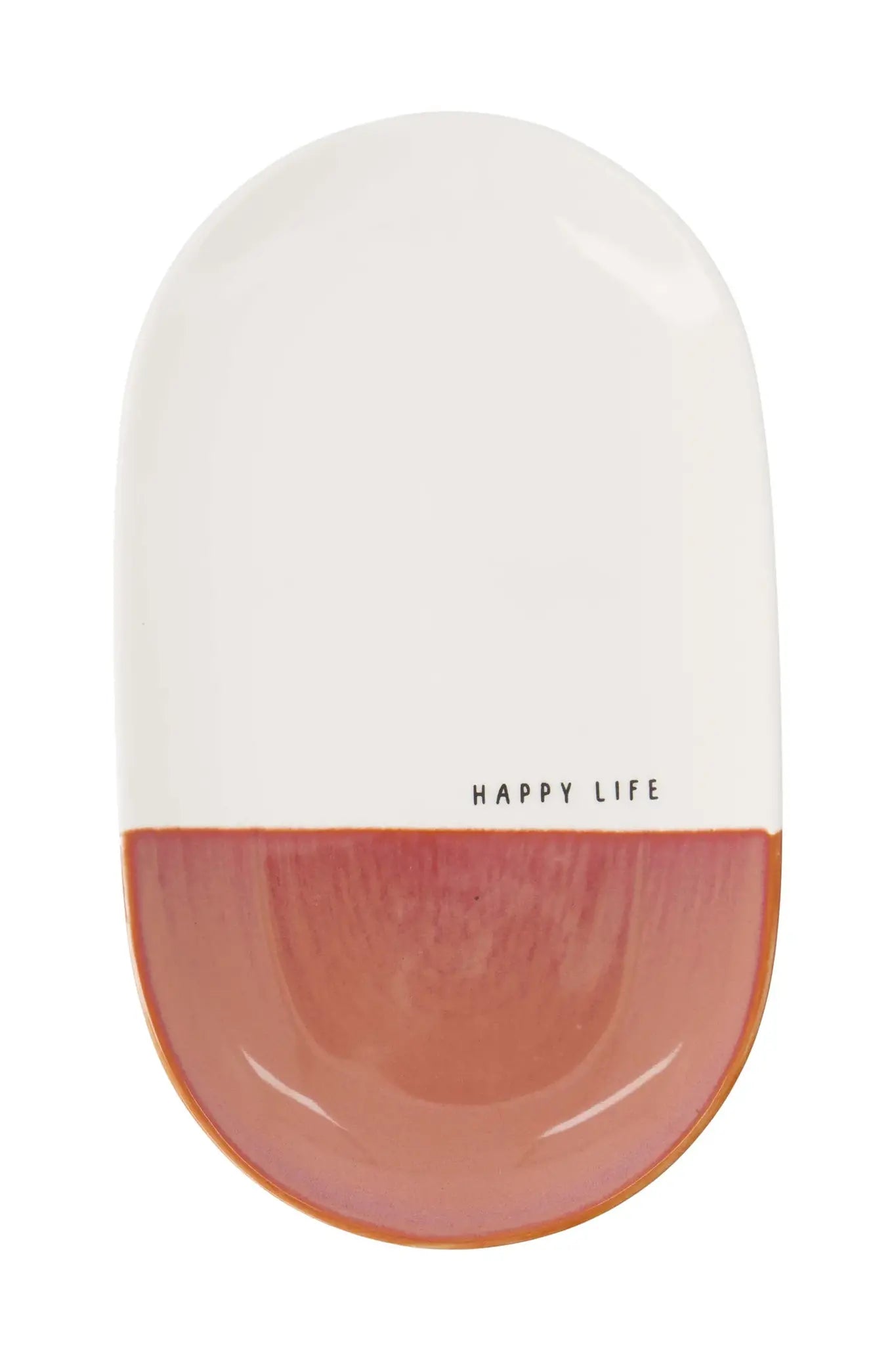 Zusss | Serveerschaal happy life burgundy