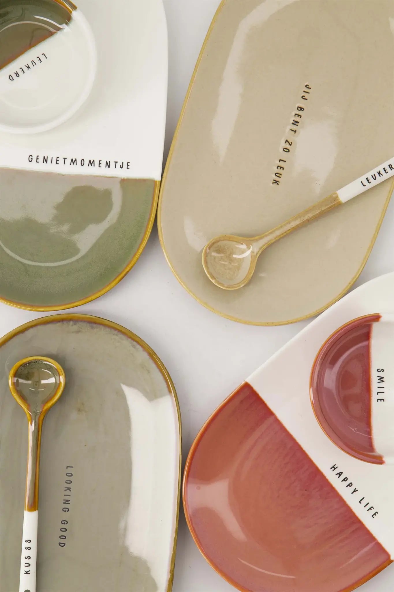 Zusss | Servierschale Happy Life Burgunderrot