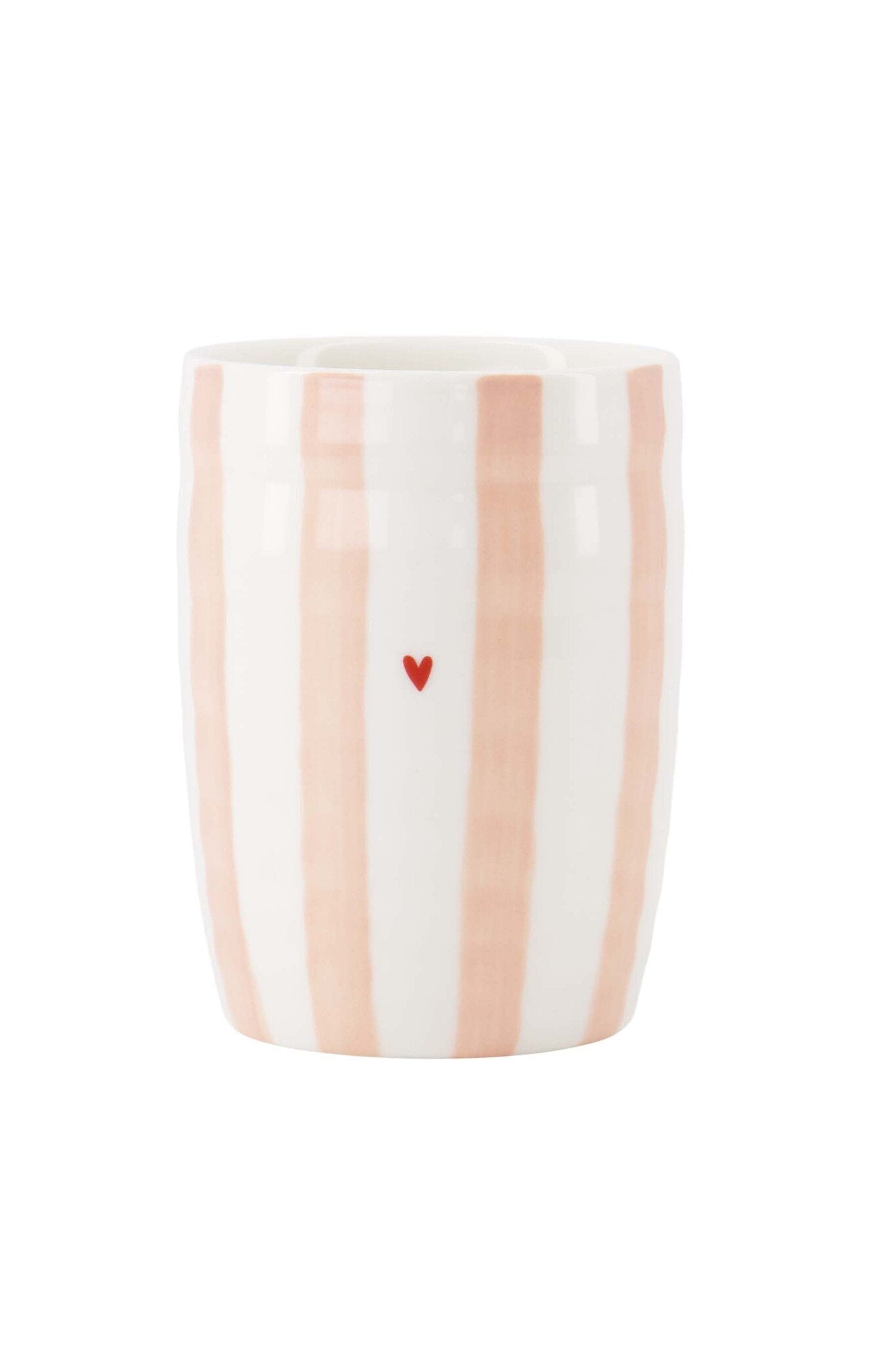 Zusss | Koffiemok streep hartje roze