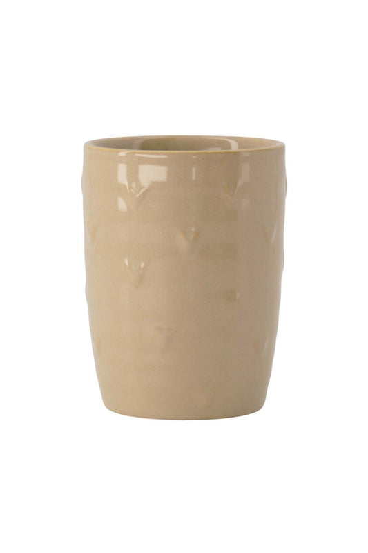 Zusss | Koffiemok hartjes zand parelmoer