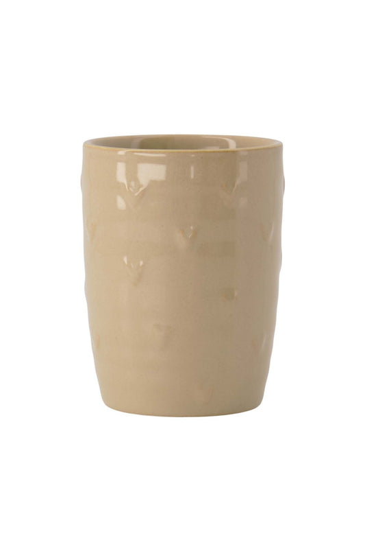 Zusss | Koffiemok hartjes zand parelmoer