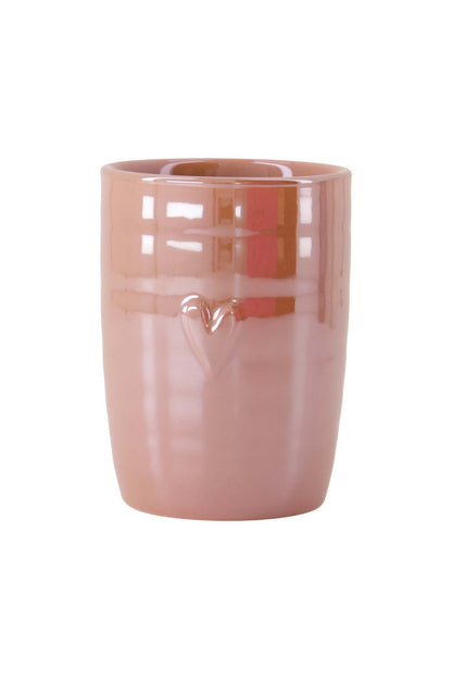 Zusss | Koffiemok parelmoer hartje roze