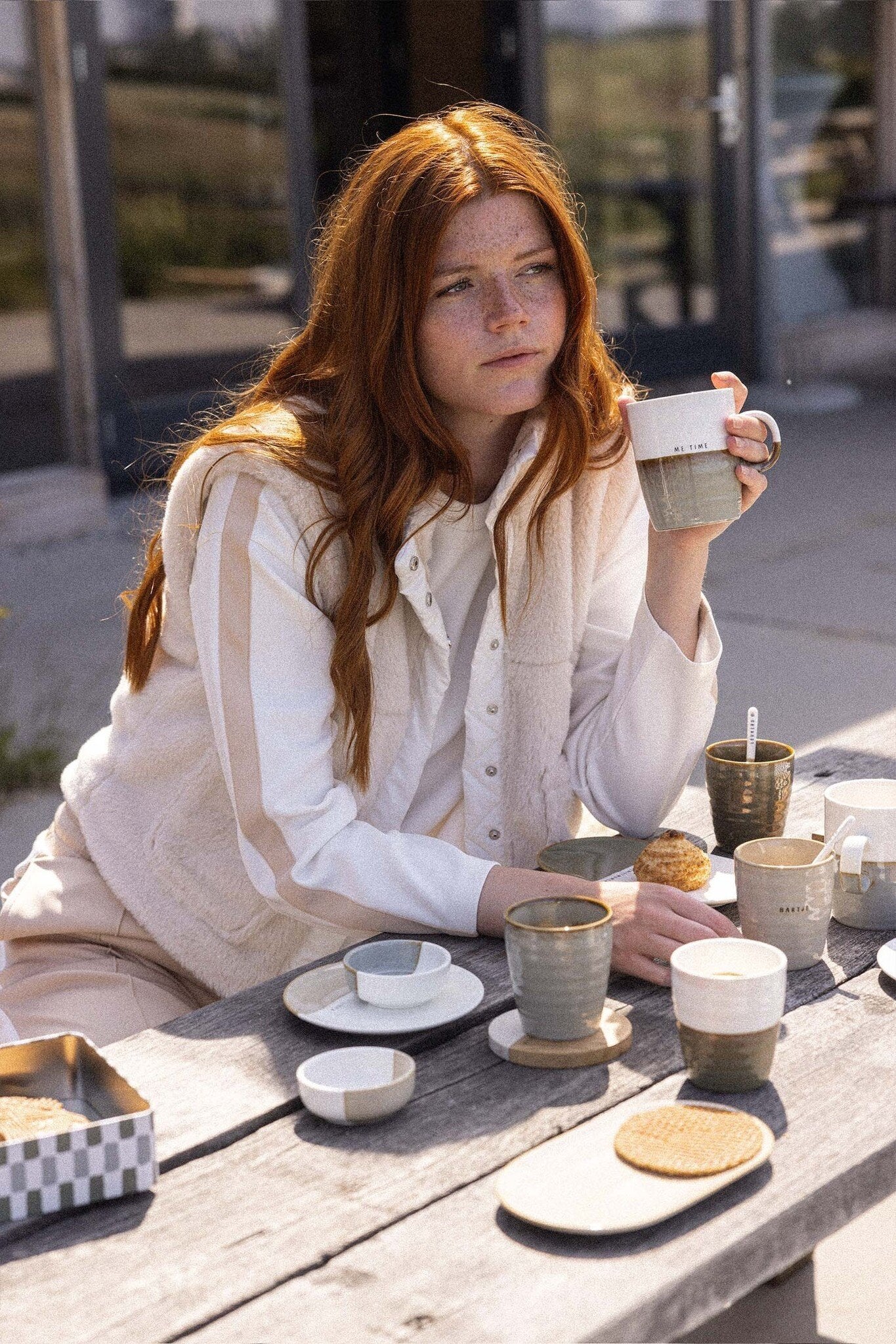 Zusss | Koffiemok darling grijsblauw