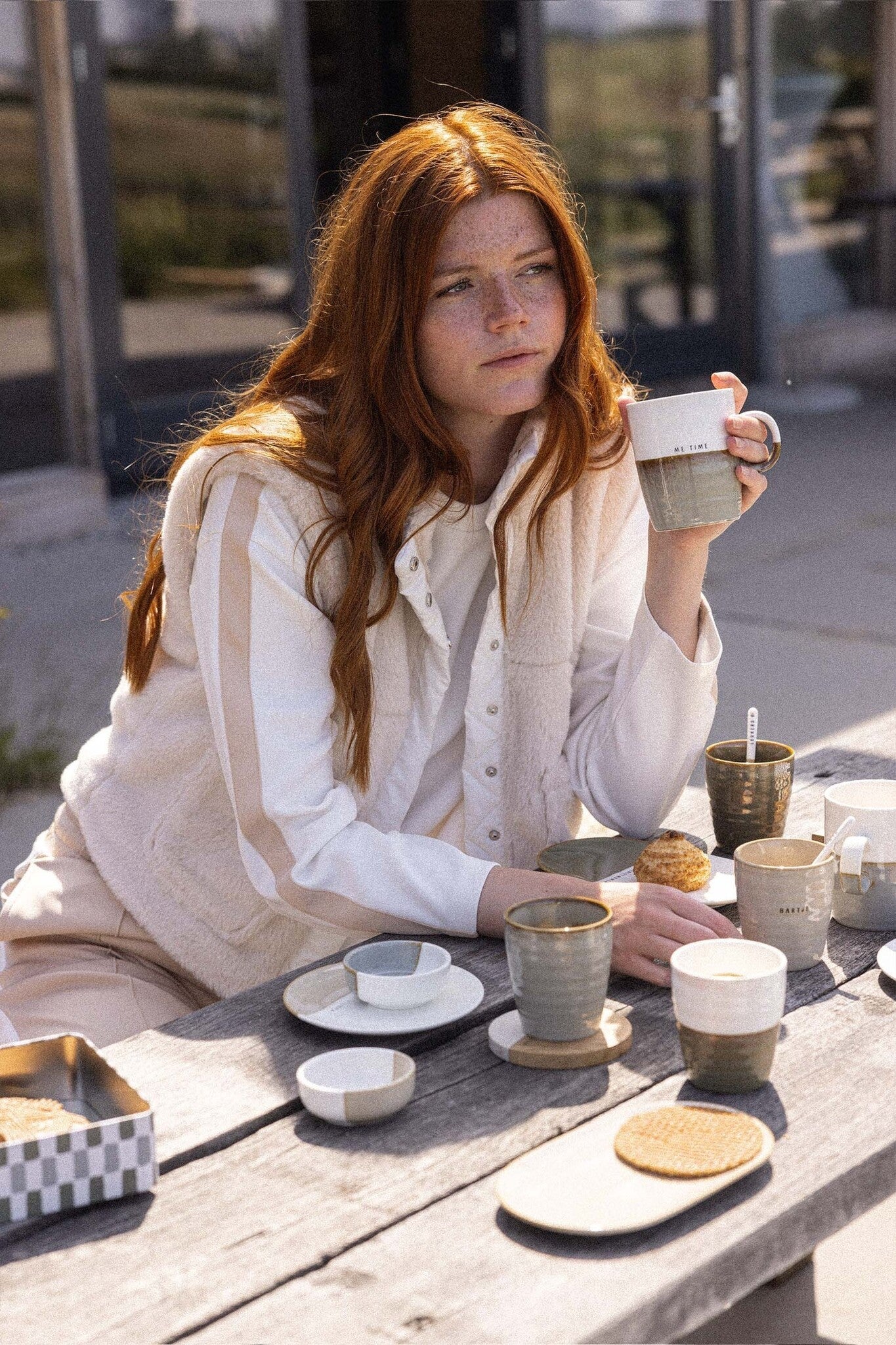 Zusss | Koffiemok darling grijsblauw