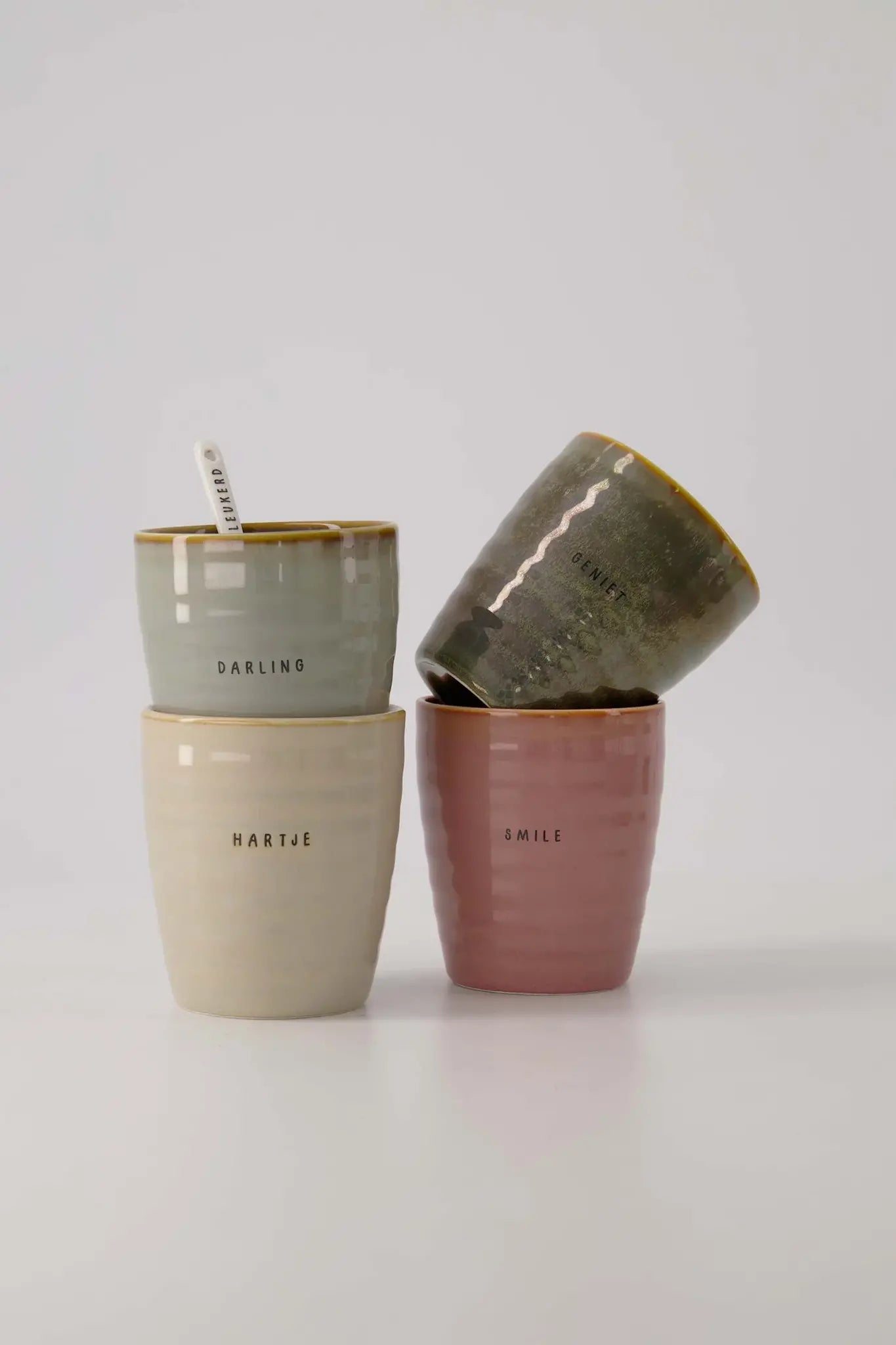 Zusss | Kaffeetasse genießen Sie Dunkelgrün