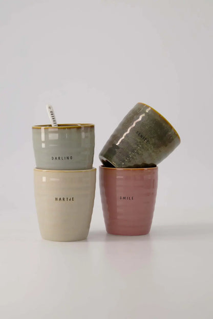 Zusss | Kaffeetasse genießen Sie Dunkelgrün