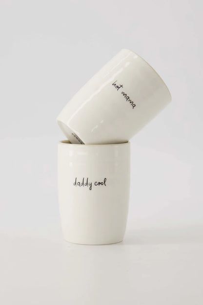 Zusss | Koffiemok hot mama wit/zand/zwart