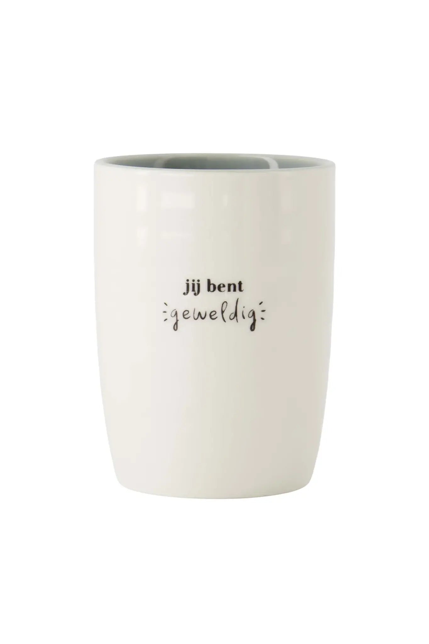 Zusss | Koffiemok je bent geweldig grijsblauw