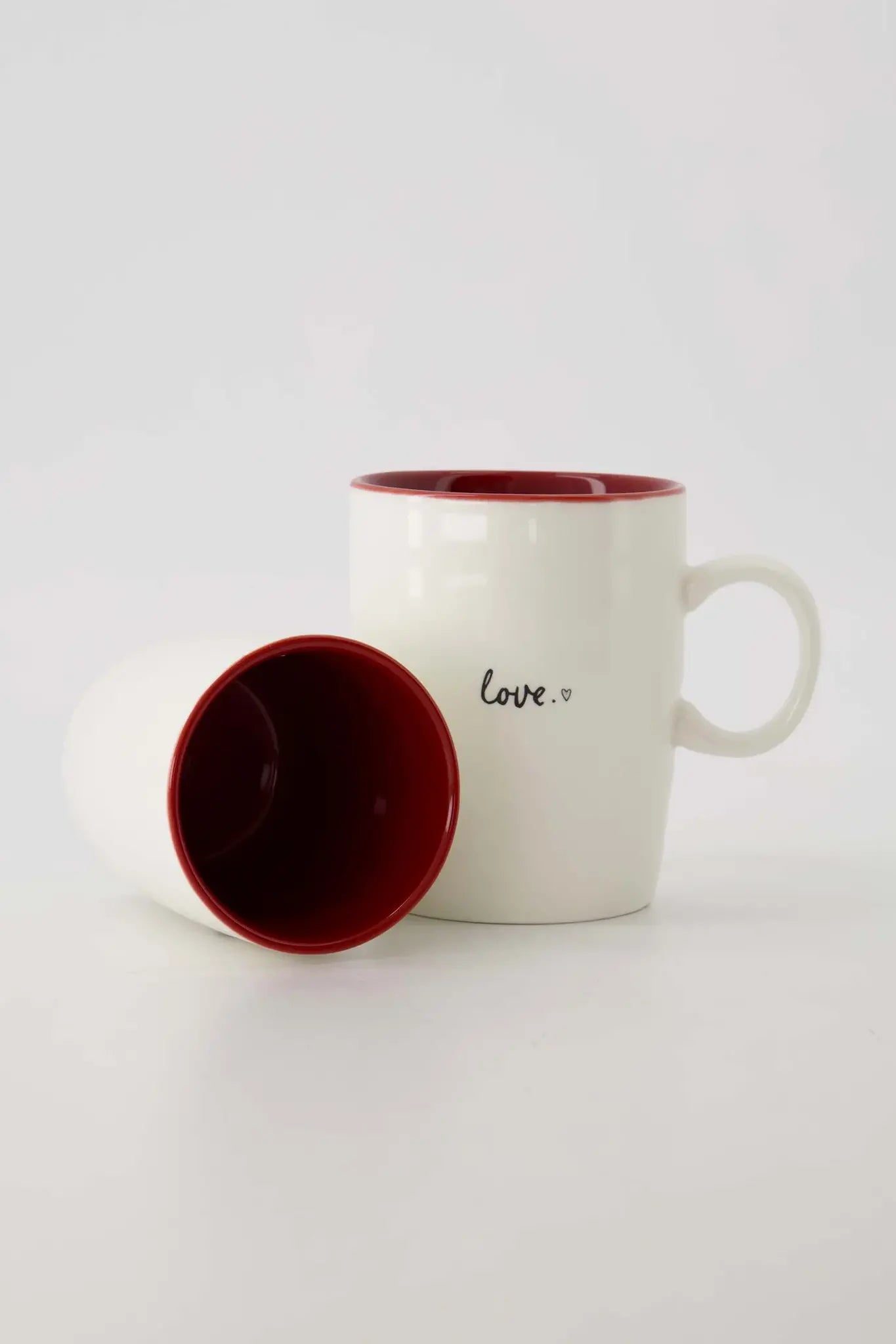Zusss | Theemok love wit/rood/zwart