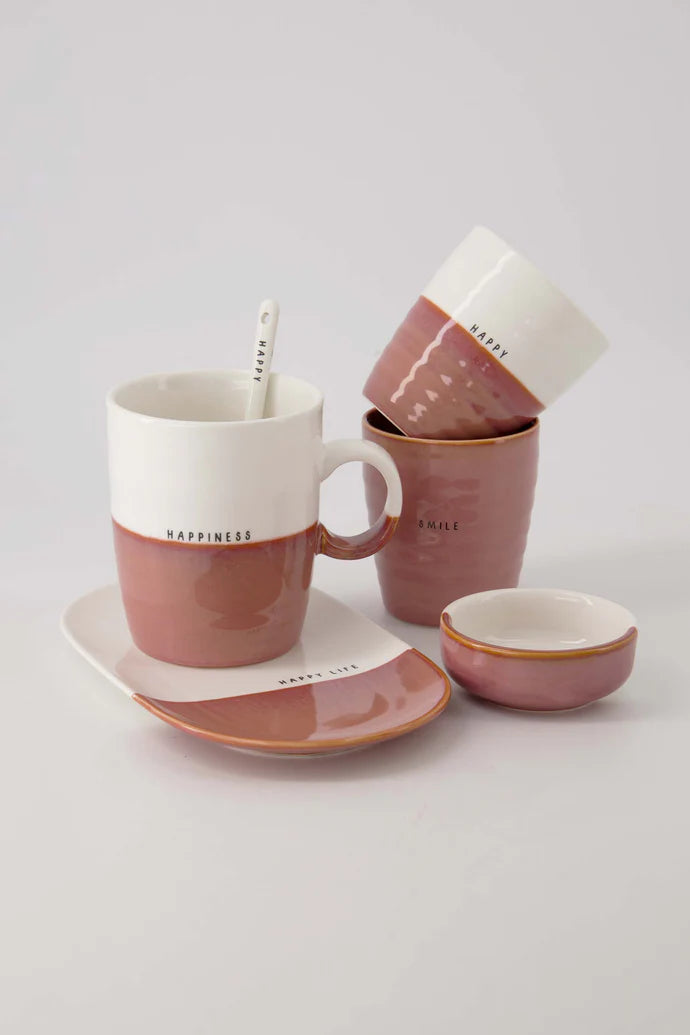 Zusss | Koffiemok smile burgundy