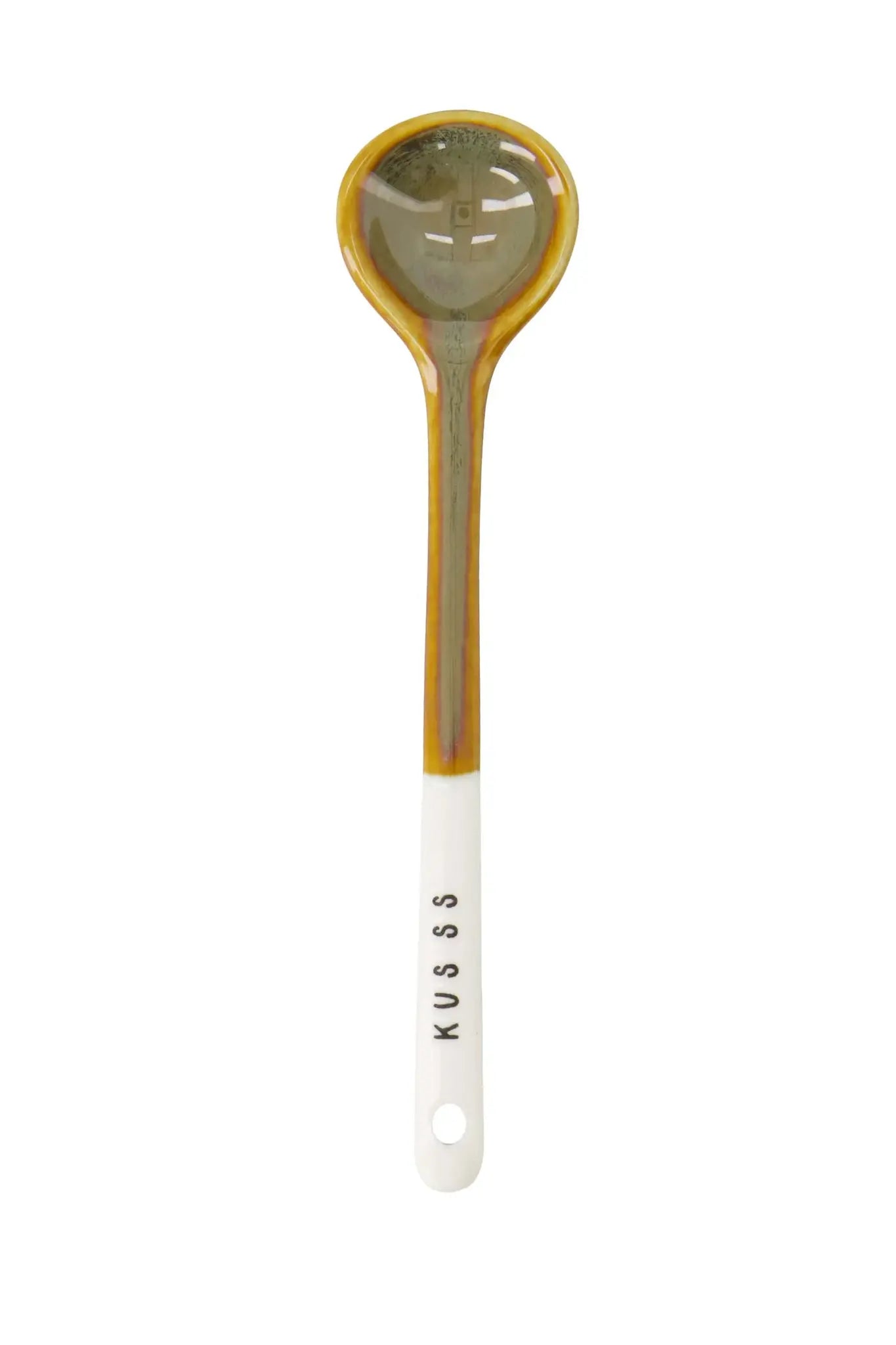 Zusss | Lepeltje kusss wit/donkergroen