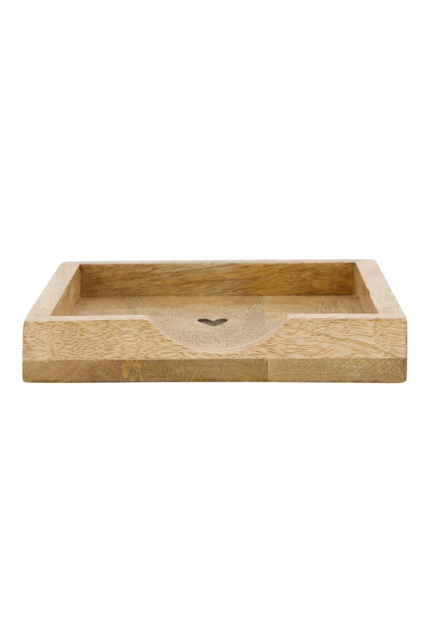 Zusss | Serviettenhalter aus Holz in Herzform, 12,5 cm